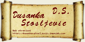 Dušanka Stošljević vizit kartica
